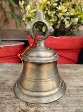 1850's Antique Old Rare Original Brass Hindu Temple Worship Roof Hanging Bell