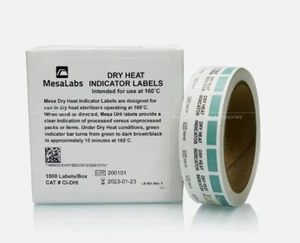 1000 Tabletten/Rollen Trockenhitze Sterilisation Indikator Etikett CI-DHI - Bild 1 von 1