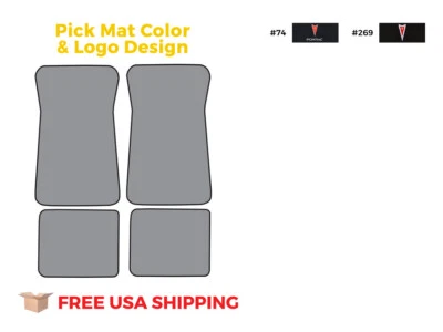 FITS 1974-1975 Pontiac Grandville Floor Mat 4pc Cutpile Foto 1 de 3