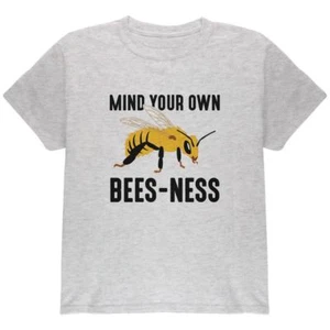 Honey Bee Mind Your Own Bees-ness Business Youth T Shirt - Picture 1 of 4