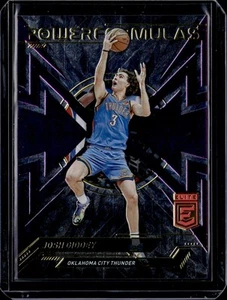 Josh Giddey 2022-23 Donruss Elite #7 Power Formulas Purple #/49 OKC Thunder - Picture 1 of 2