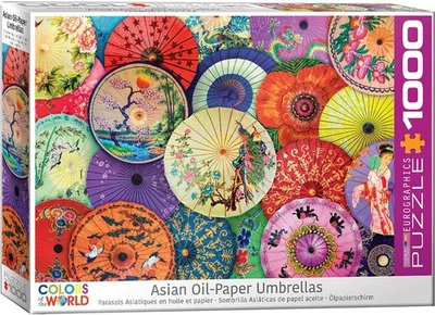 Asian Oil Paper Umbrellas 1000 Piece Jigsaw Puzzle - Image 1 of 4