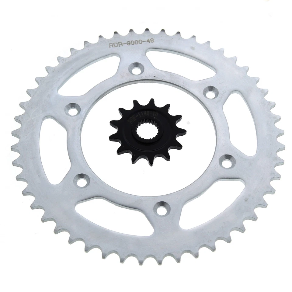 Honda CR125R CR125 CRF250R CRF250 13 зубьев передняя и 49 зуб задняя звездочка 04-14 - Изображение 1 из 1