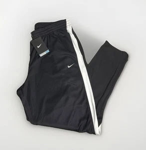 Nike Dri Fit Warm Up Mens FC Soccer Training Pants L Black & White Vintage NWT - Picture 1 of 6
