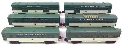 USED Lionel Northern Pacific 2400-Series Passenger 6-Pack w/Boxes - Image 1 of 4