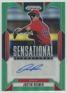 Justin Riemer 2025 Panini Prizm Sensational Signatures AUTO Green Prizm #SS-JR - Picture 1 of 2