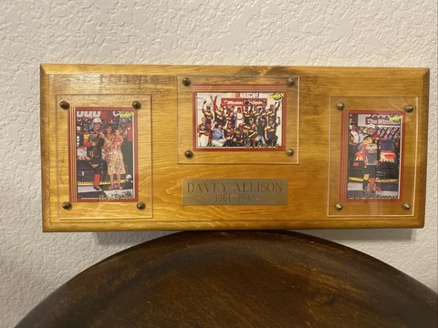 Davey Allison’s Memorial Plaque 3 Cards 1961-1993 Cover