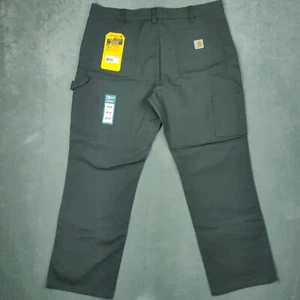 Carhartt Utility Work Pants Men 38x30 Gray Rugged Flex Duck Double Front Relaxed - Picture 1 of 12
