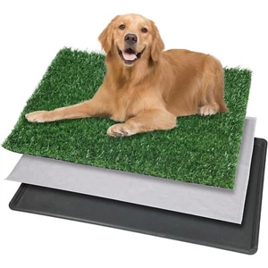 Dog Grass Patch Potty Pad XL 45x29 – Indoor Outdoor Training Mat Artificial Turf - Picture 1 of 11
