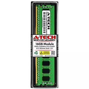 16GB DDR4 ECC RDIMM Micron MTA18ASF2G72PDZ-3G2R1 Equivalent Server Memory RAM 1x - Picture 1 of 7