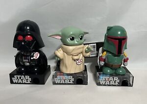 Star Wars Darth Vader - Baby Yoda - Boba Fett Candy Dispensers With Sound