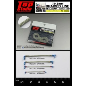 Top Studio 0.8mm Braided Line (silver) - Picture 1 of 1