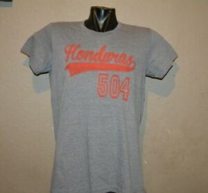 HONDURAS NATIONAL T-SHIRT GRAY HEATHER COLOR "CATRACHO 504 " BRAND NEW FOR WOMEN