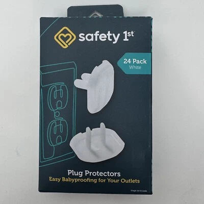 Safety 1st Plug Protectors 24 Pack White New in Packaging - image 1 of 3