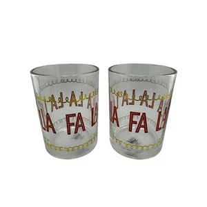 Juego de 2 vasos de whisky Melwood Holiday Fa La La La Nuevo en caja - Imagen 1 de 3