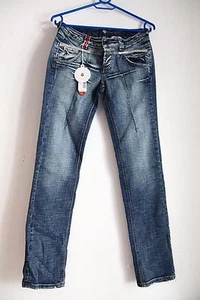CLINK Jeans London .28. Blue Jeans with Rhinestones. - Picture 1 of 10
