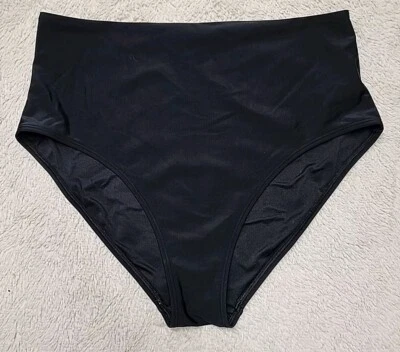☆ Parte inferior de bikini Old Navy para mujer cintura alta talla grande negro mezcla de nailon  Foto 1 de 4