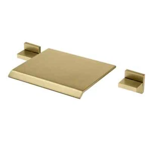 Sumerain 2 Griff Wasserfall Römer Wannenarmatur/Füller - Gebürstet Gold - S2150W-BG - Bild 1 von 3