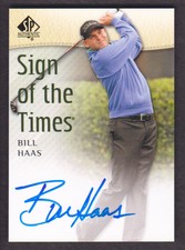 2014 SP Authentic Golf Sign of the Times #SOTT-BH Bill Haas Auto