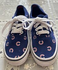 Vans Chicago Cubs MLB Kids Size 12.5 Sneakers Shoes Licensed Authentic VGC