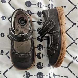 Livie & Luca Ruche Classic Mary Jane Shoes In Mocha Brown, Size 9 - Picture 1 of 6