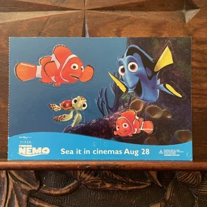 Walt Disney Pixar Advertises Nemo Cinema Card Vintage Postcard Size - Picture 1 of 3