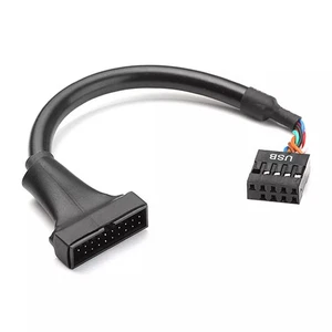USB 3.0 20pin female to USB 2.0 motherboard internal 9pin female cable adapter - Picture 1 of 3
