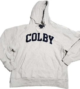 Sudadera con Capucha Champion Colby Kansas De Colección Tejido Inverso Gris Azul Para Hombre Grande Corte L Cuello - Imagen 1 de 6