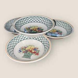 Villeroy Boch Basket 4x Cereal Soup or Dessert Bowls 6” Hardly Used Excellent - Picture 1 of 13