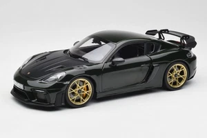 187250 Porsche Cayman GT4 RS Weissach Package 982 Brewster Green Norev - Picture 1 of 8