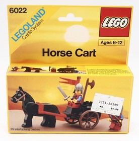 Vintage LEGO 6022 Legoland Castle System HORSE CART (6022) SEALED NEW