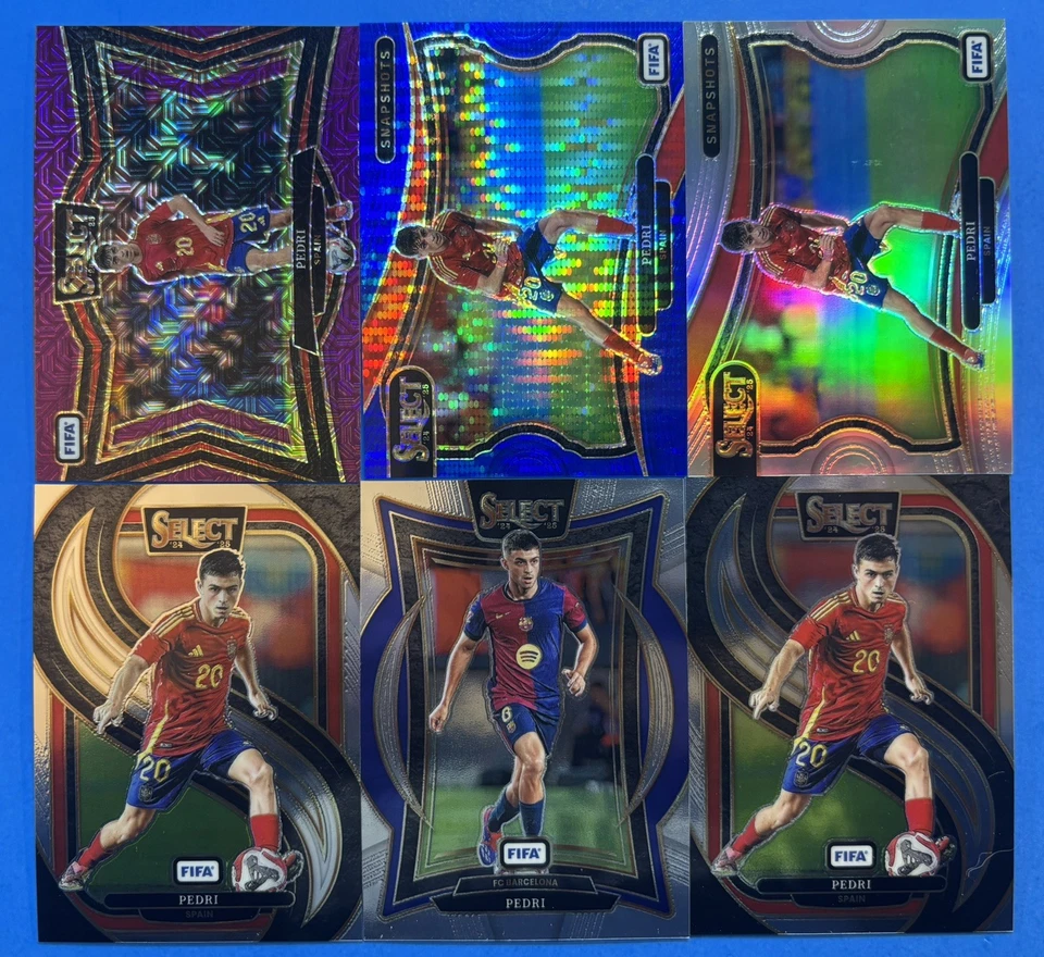 Lote de tarjetas Pedri - 2024-25 Panini FIFA Select Field Level (6) - Barcelona - España Foto 1 de 1