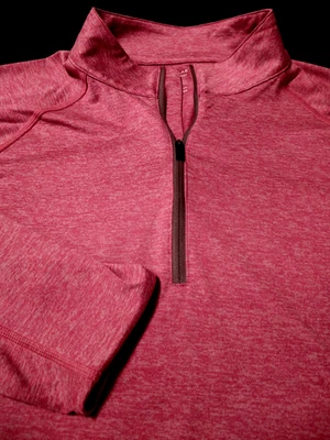 Blusa PETER MILLAR Crown Spor 1/4 zíper pescoço simulado poli/elastano (L) roxa mista - Imagem 1 de 4