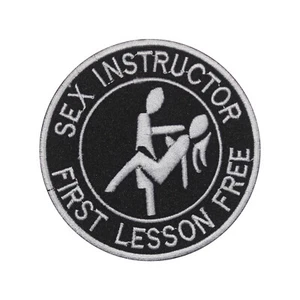 Sex Instructor Embroidered Iron on Sew on Patch Badge For Clothes  - Picture 1 of 1