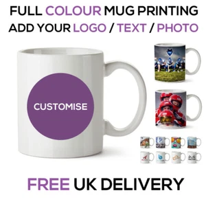 Personalised Business Photo Image Text Mug Mugs Wholesale Bulk Promo Printed Cup - Picture 1 of 1