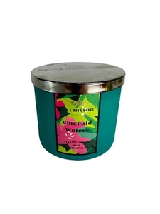 Bath & Body Works Emerald Waters Candle 3-Wick Unlit Large NEW 14.5 oz - Picture 1 of 7