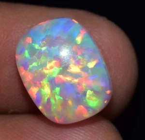 6.00 Ct Natural Ethiopian Fire Opal Certified Play of Color Untreated Gemstone - Picture 1 of 6
