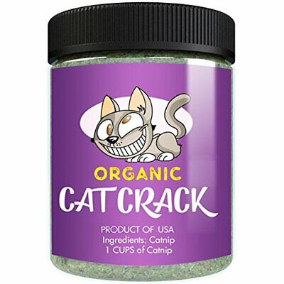 Cat Crack Catnip Premium Blend Safe For Cats, Infused With Maximum Potency 1 Cup • 12.99£
