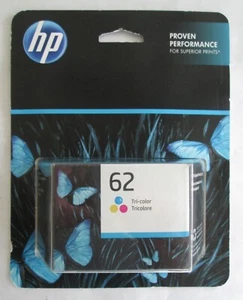 HP 62 Tri-Color Standard Yield Ink Cartridge - C2P06AN#140 Feb 2024 - Picture 1 of 3
