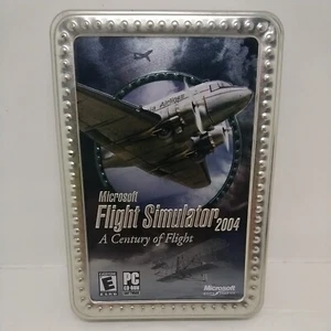 Microsoft Flight Simulator 2004: A Century of Flight Metal Tin With 4 CD-ROM - Picture 1 of 6