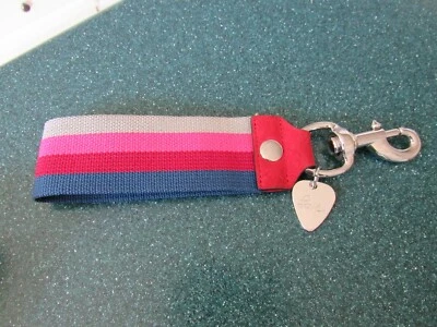 Rebecca Minkoff LOVE Rainbow strap key fob purse charm - Image 1 of 3
