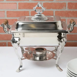 5 PACK Catering Classic STAINLESS STEEL Chafer Chafing Dish Set 4 QT Buffet Half - Picture 1 of 9