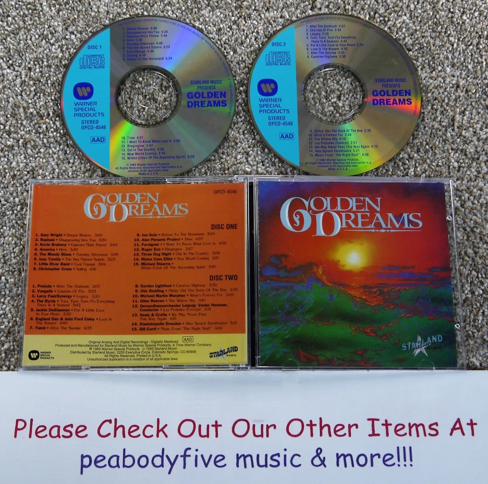 GOLDEN DREAMS - 2 CD Set - Starland Music  - 30 Tracks Various Artists (†) - Image 1 of 1