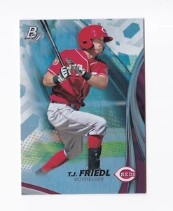 2017 Bowman Platinum Top Prospects #TPTF T.J. Friedl Cincinnati Reds - Picture 1 of 2