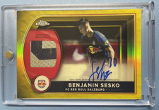 2022-23 Topps Chrome FC Red Bull Salzburg-Benjamin Sesko /20 On Card Patch Auto