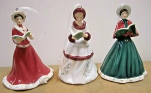 Royal Doulton Songs of Christmas Tree ornaments figurine set of 3 #1052442 Boxed - Picture 1 of 9