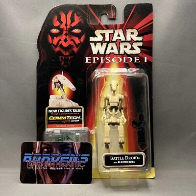 Figura Hasbro Star Wars Episodio I 1998 droide de batalla sin marcas de explosión (¡LEER!) Foto 1 de 4