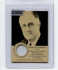 #03990 FRANKLIN D. ROOSEVELT 1933 Coin Collector Penny Card
