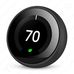 Google Nest Thermostat Learning 3rd Gen Smart Mirror Black T3018US - Picture 1 of 3
