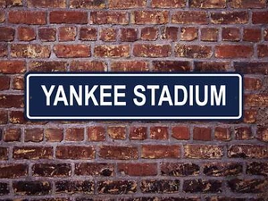 Letrero de calle del Yankee Stadium New York Yankees Baseball Road - Imagen 1 de 5
